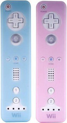 Blue and Pink Wii Remote Skins